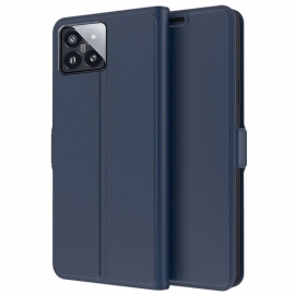 Kožený Kryt Na Xiaomi 14 Velmi Jemné