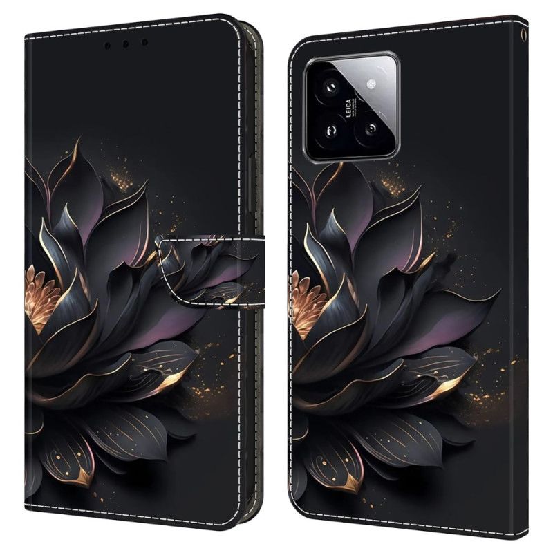 Kožený Kryt Xiaomi 14 Fialový Lotos