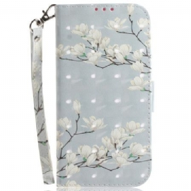 Kožený Kryt Xiaomi 14 Magnolie S Popruhem