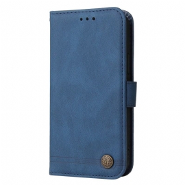 Kožený Kryt Xiaomi 14 Nýt A Popruh