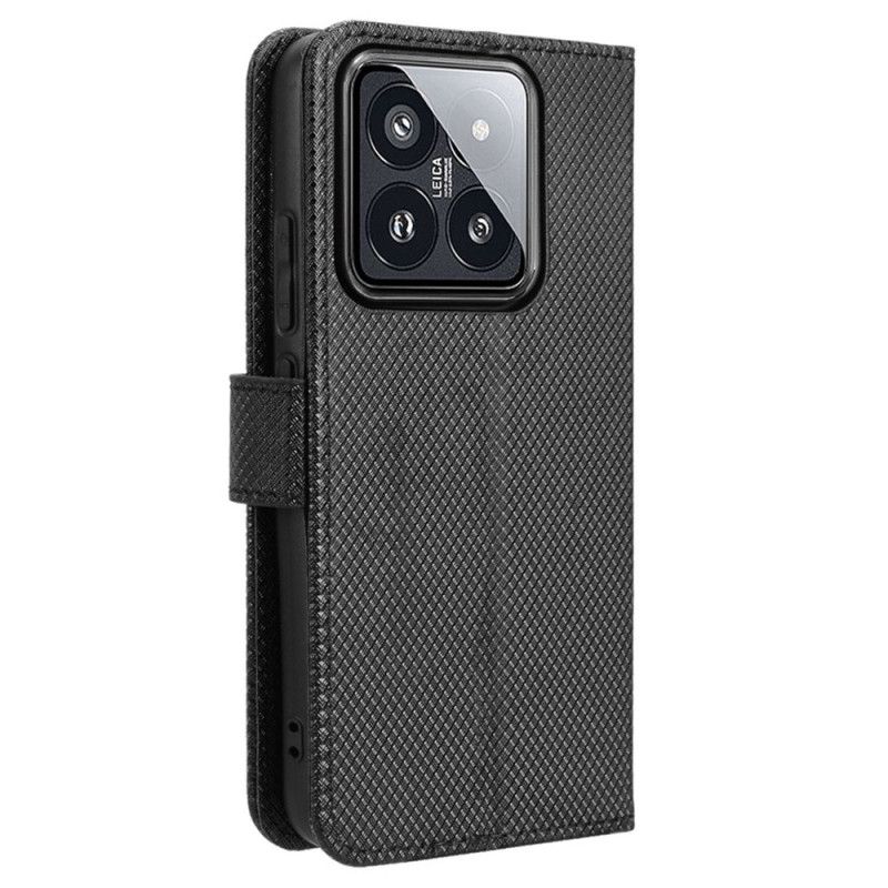 Kožený Kryt Xiaomi 14 Tečkovaná Textura