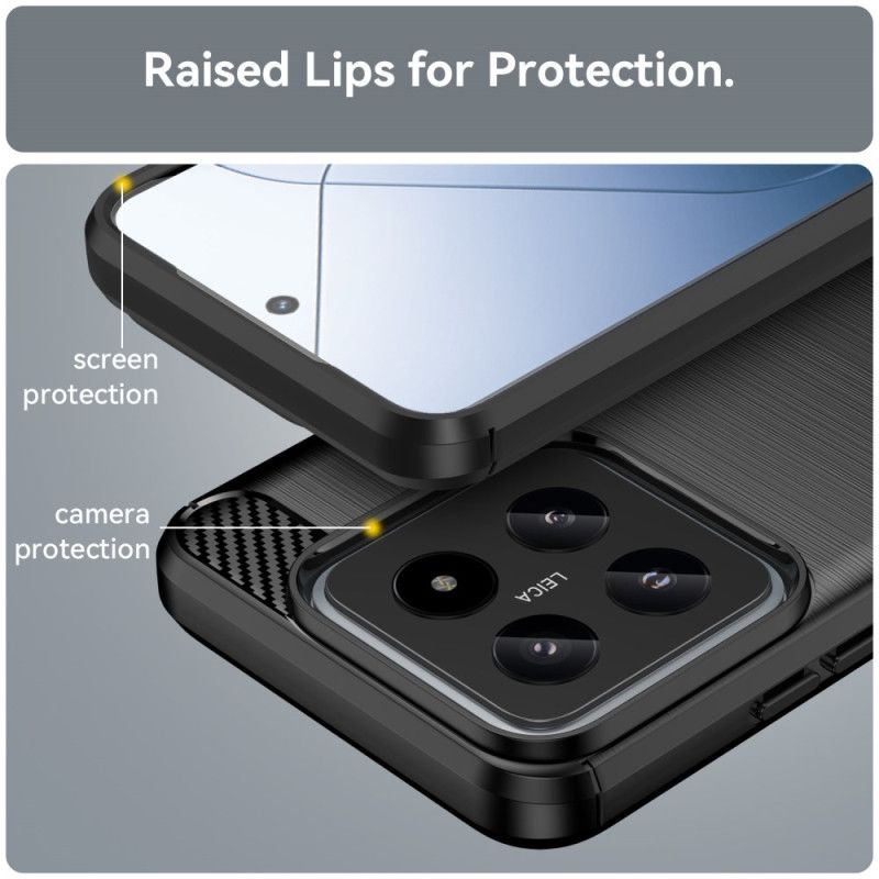 Kryt Xiaomi 14 Kryty Na Mobil Uhlíkové Vlákno