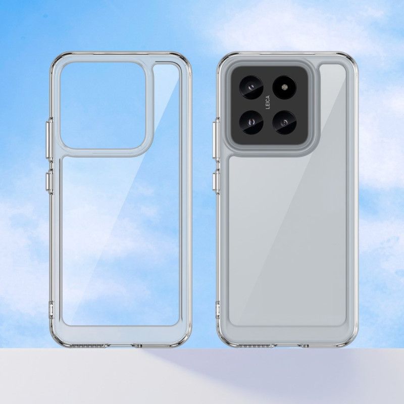Kryt Xiaomi 14 Průhledná Galvanicky Pokovená Tlačítka