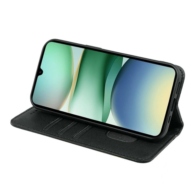 Kožené Pouzdro Folio Poco C71 Lemování S Popruhem