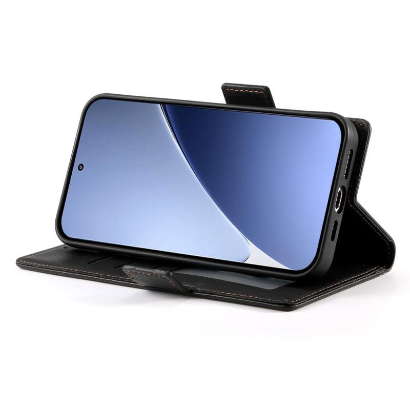 Kožený Kryt Na Poco C71 Dvojitá Spona Finesse