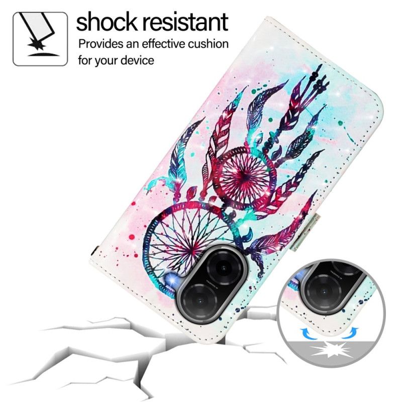 Kožený Kryt Na Poco C71 Lapač Snů