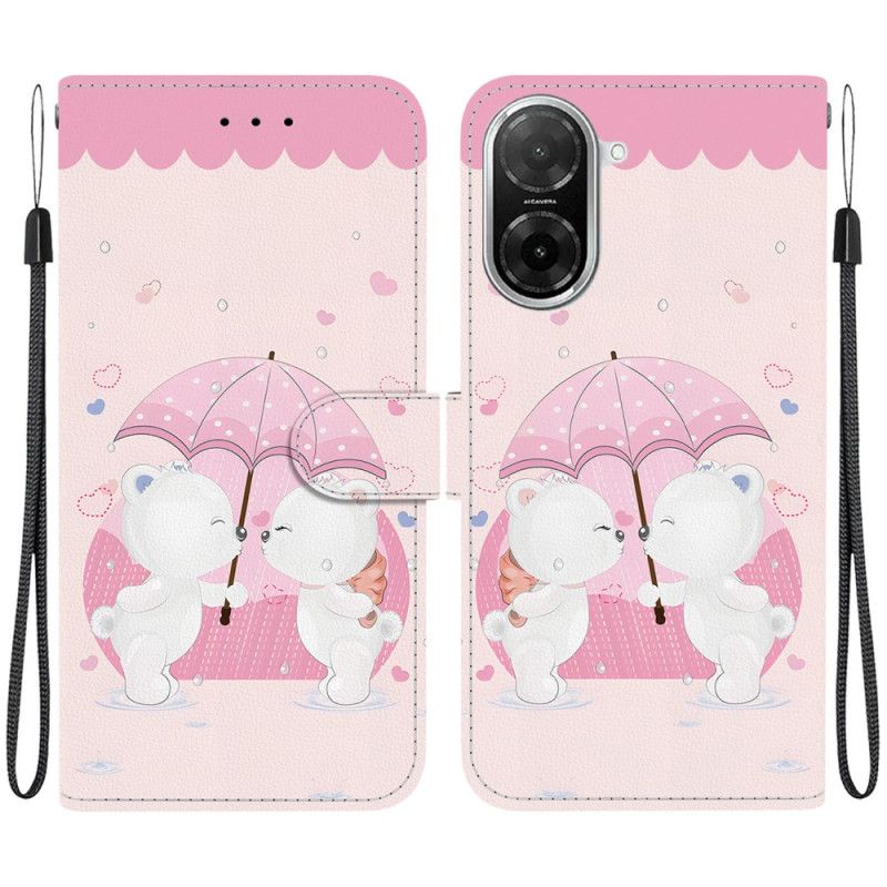 Kožený Kryt Na Poco C71 Medvědí Vzor