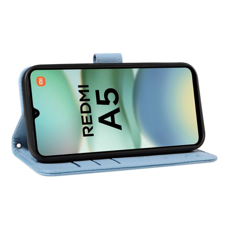 Kožený Kryt Na Poco C71 Potisk Pampelišek S Popruhem