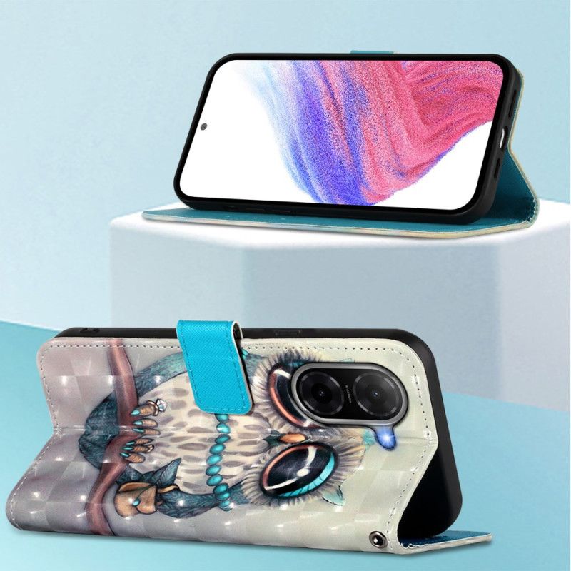 Kožený Kryt Na Poco C71 Slečna Sova