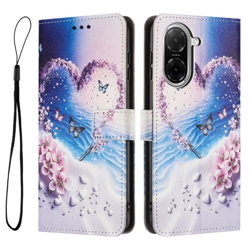 Kožený Kryt Na Poco C71 Srdce