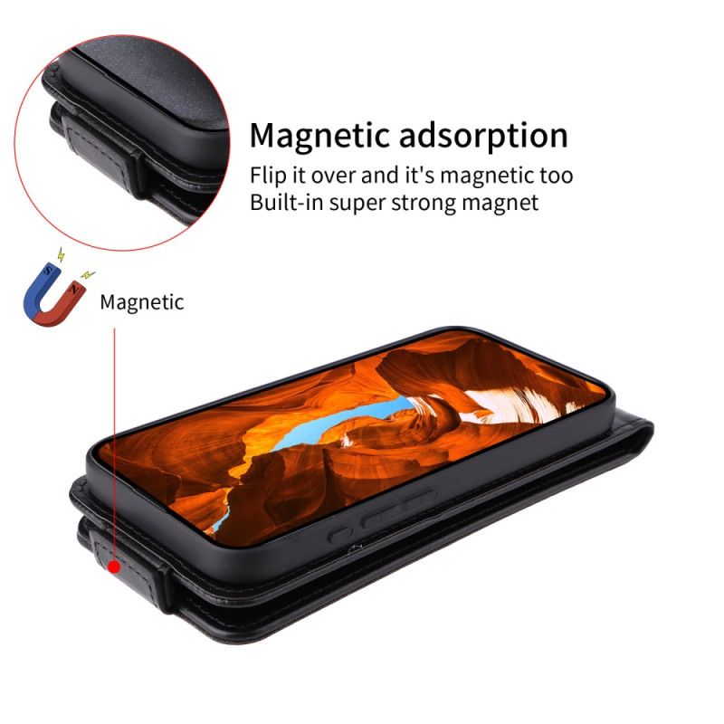 Kožený Kryt Poco C71 Design S Vertikální Klopou