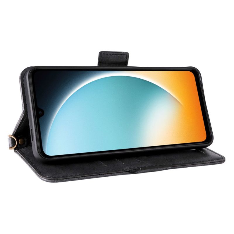 Kožený Kryt Poco C71 Peněženka Přes Rameno