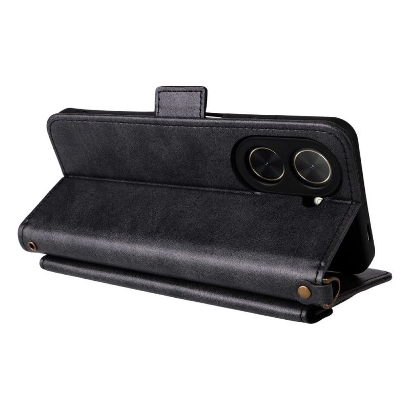 Kožený Kryt Poco C71 Peněženka Přes Rameno