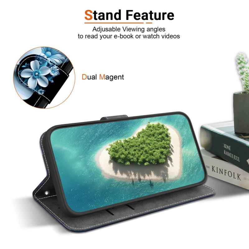 Kožený Kryt Poco C71 Černá Orchidej