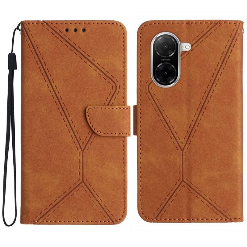 Kožený Kryt Poco C71 Šňůry A Tahání