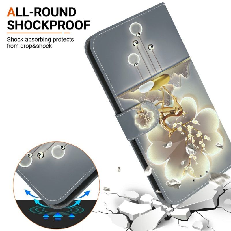 Peněženková Pouzdra Poco C71 Kryty Na Mobil Jelen Sika