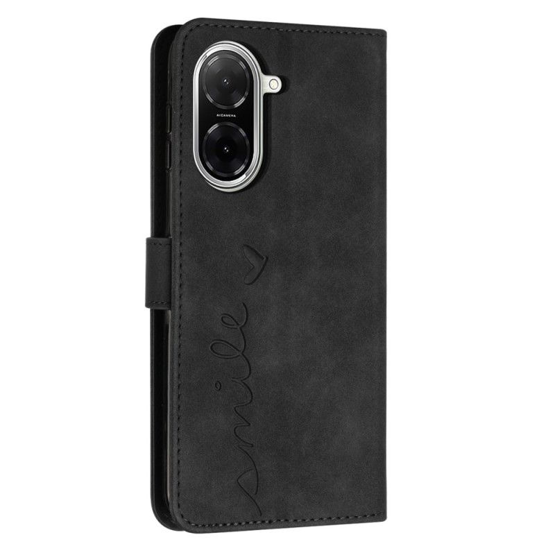 Peněženková Pouzdra Poco C71 Kryty Na Mobil Úsměv