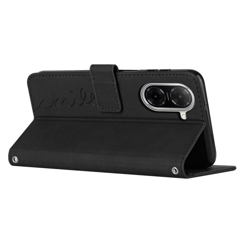 Peněženková Pouzdra Poco C71 Kryty Na Mobil Úsměv