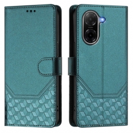 Peněženková Pouzdra Poco C71 Kryty Na Mobil Vzor Voštiny