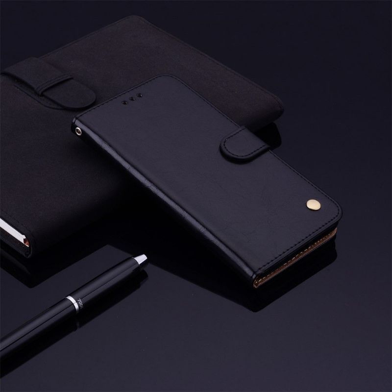 Kožené Pouzdro Folio Na Samsung Galaxy Note 10 Lite Luxusní Ročník