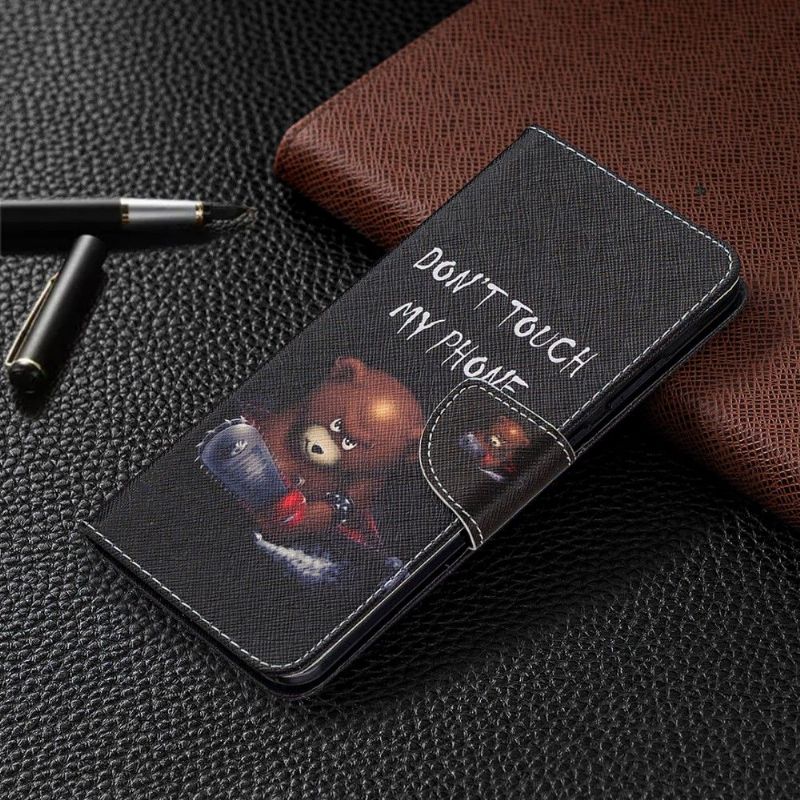 Flipové Pouzdro Na Nokia 5.3 Nedotýkejte Se Mého Telefonu Medvědem