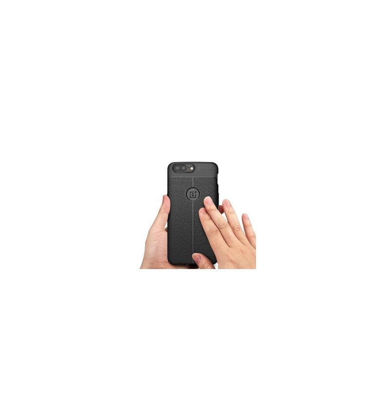 Kryt Na OnePlus 5 Kůže S Texturou Litchi