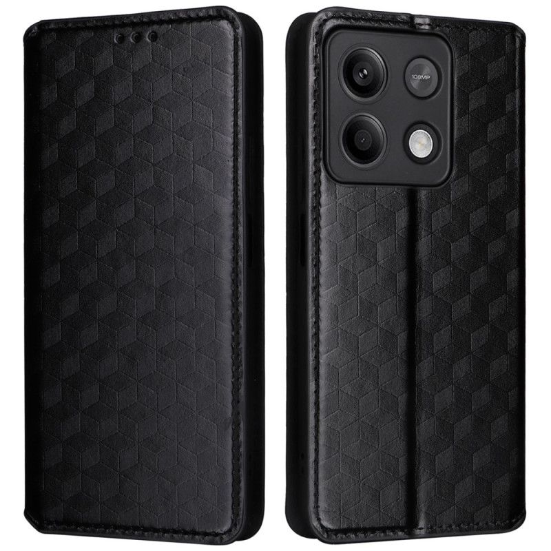 Kožené Pouzdro Xiaomi Redmi Note 13 Pro 5g Kryty Na Mobil 3d Kostky