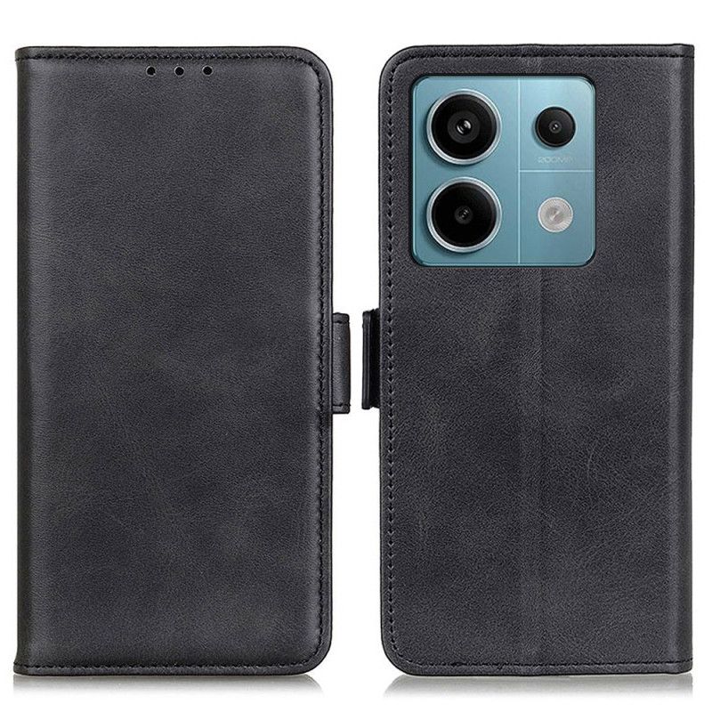 Kožený Kryt Xiaomi Redmi Note 13 Pro 5g Dvojité Uzavření