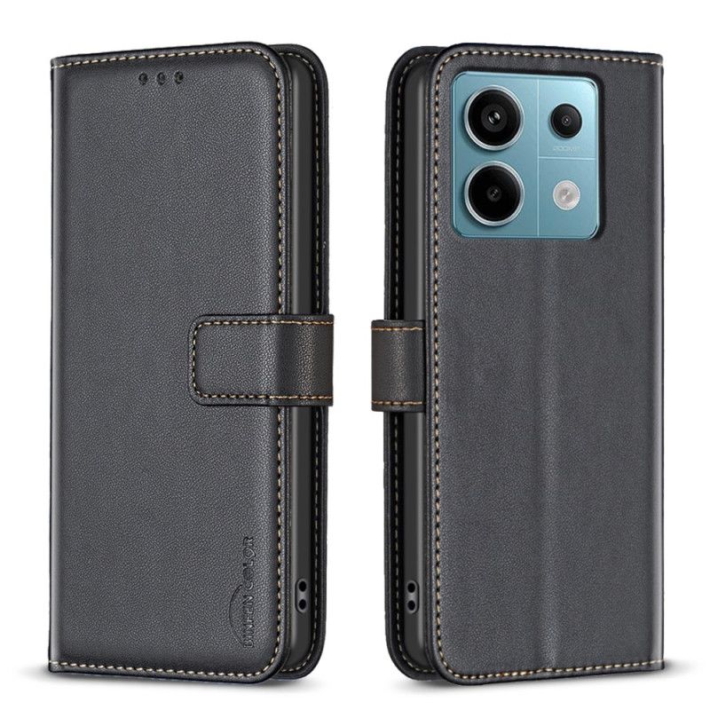 Kožený Kryt Xiaomi Redmi Note 13 Pro 5g Klasická Barva Binfen