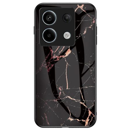 Kryt Xiaomi Redmi Note 13 Pro 5g Černé A Zlaté Mramorové Tvrzené Sklo