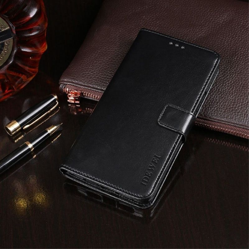 Flipové Pouzdro Na Realme C35 Kožené Pouzdro Kožený Efekt Idewei Folio