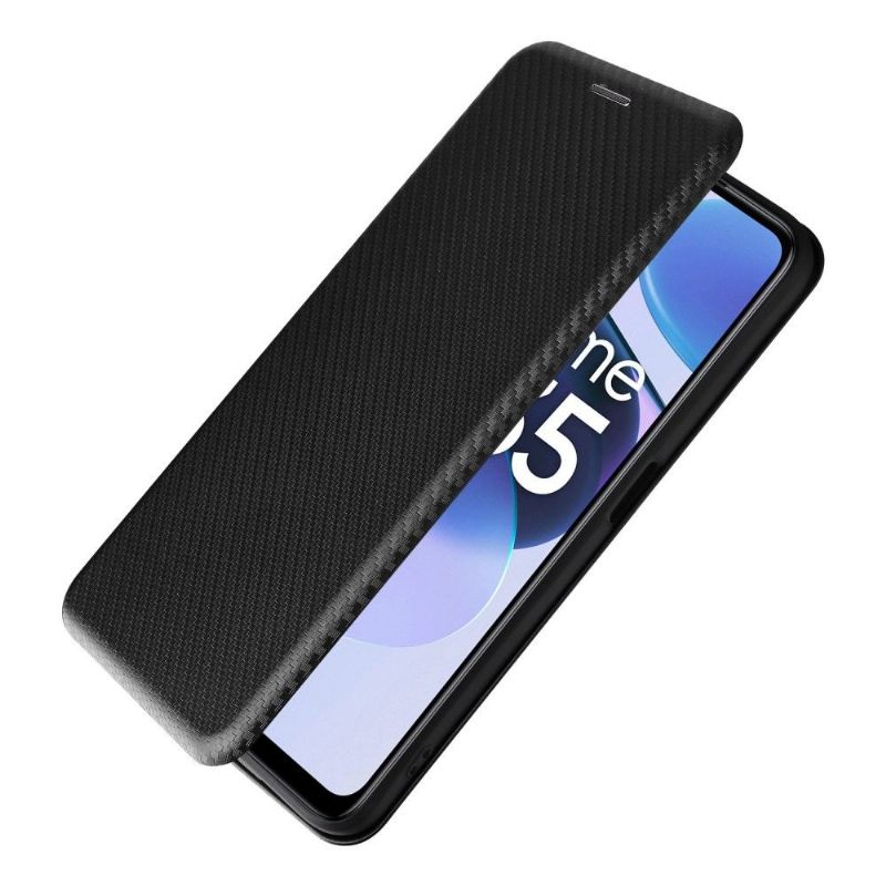 Flipové Pouzdro Na Realme C35 Koženka Z Uhlíkových Vláken