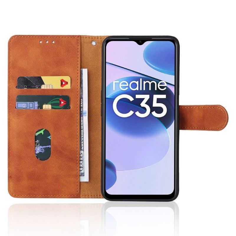 Flipové Pouzdro Na Realme C35 Měkký Dotek
