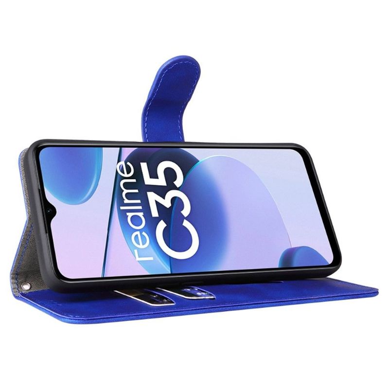 Flipové Pouzdro Na Realme C35 Měkký Dotek