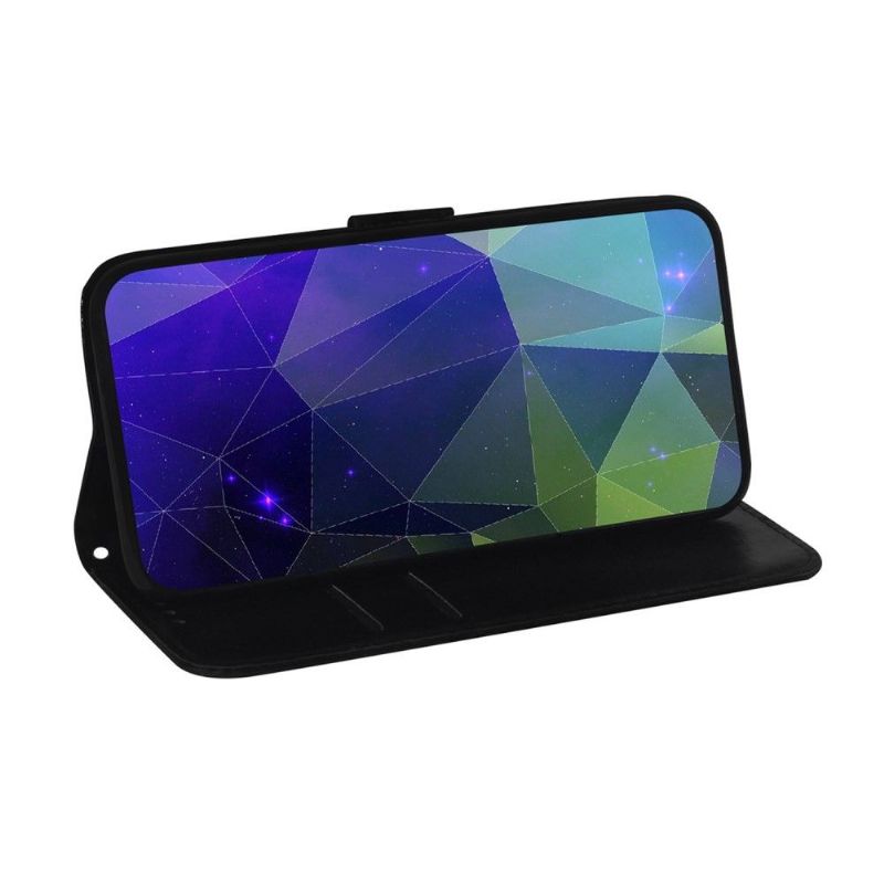 Flipové Pouzdro Na Realme C35 Zrcadlový Efekt Z Umělé Kůže