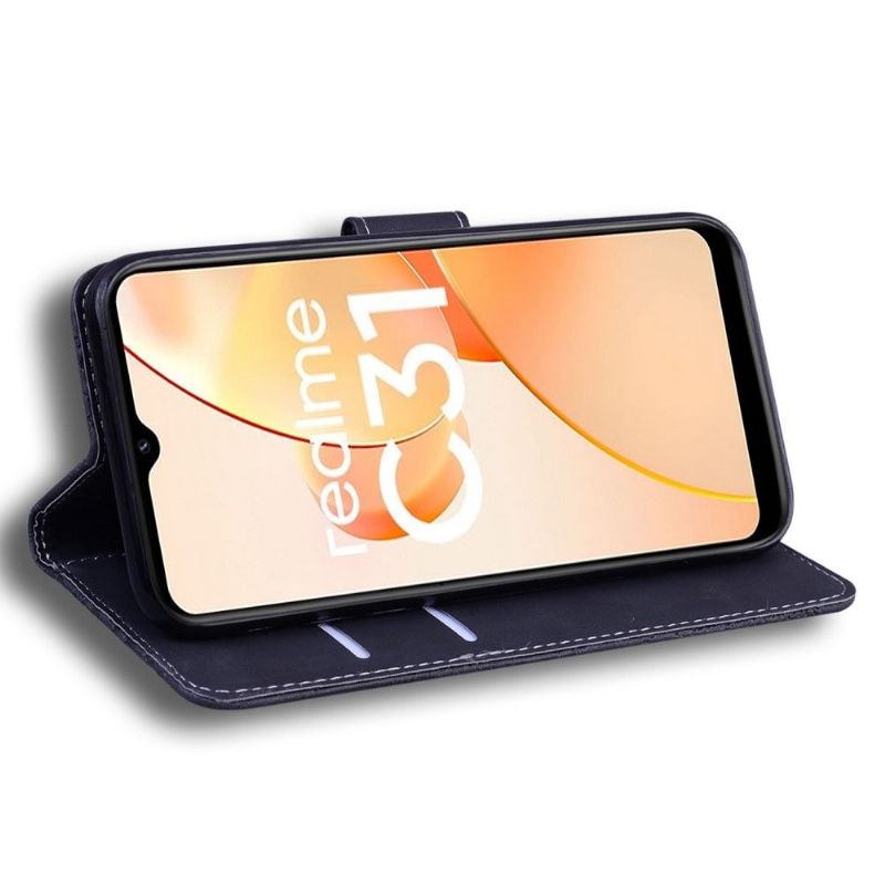 Flipové Pouzdro Na Realme C35 Římský Měkký Dotek
