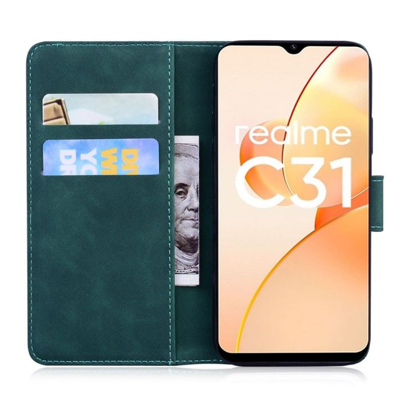 Flipové Pouzdro Na Realme C35 Římský Měkký Dotek