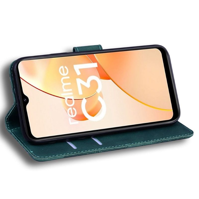 Flipové Pouzdro Na Realme C35 Římský Měkký Dotek