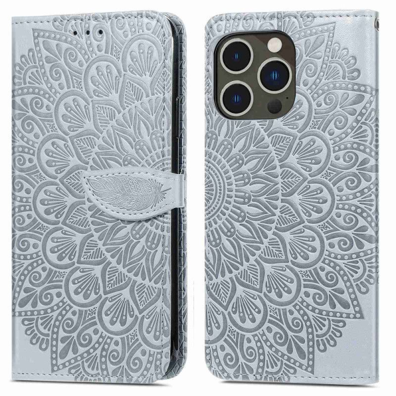Flipové Pouzdro Na iPhone 14 Pro Kmenové Listy