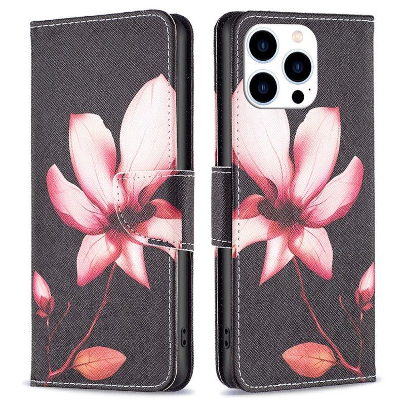 Flipové Pouzdro Na iPhone 14 Pro Květ