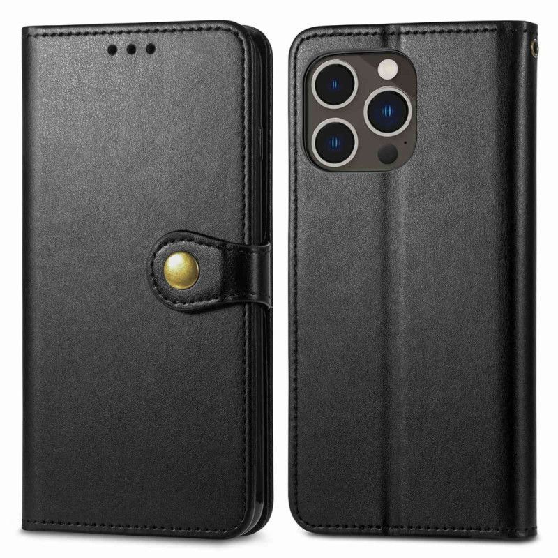 Flipové Pouzdro Na iPhone 14 Pro Magnetické Tlačítko