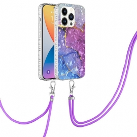Kryt Na iPhone 14 Pro Na Lana Styl Stahovací Šňůrky