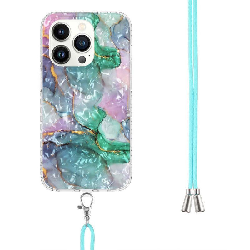Kryt Na iPhone 14 Pro Na Lana Styl Stahovací Šňůrky