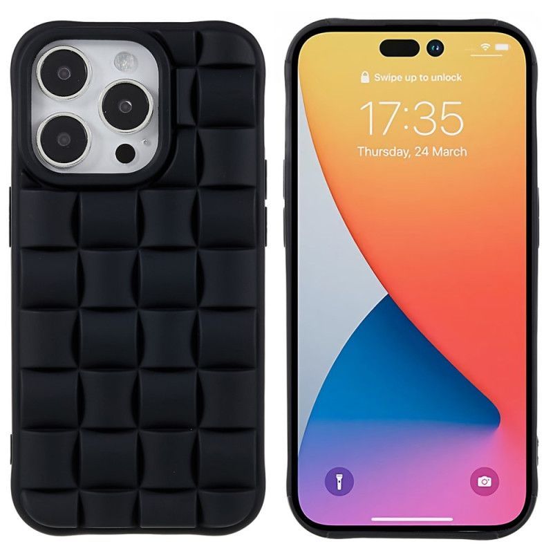 Kryt Na iPhone 14 Pro Prošívaný Styl