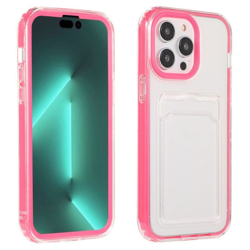 Kryt Na iPhone 14 Pro Průhledný Držák Karty