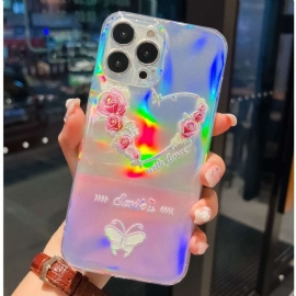 Kryt Na iPhone 14 Pro Silikonový Laserový Vzor