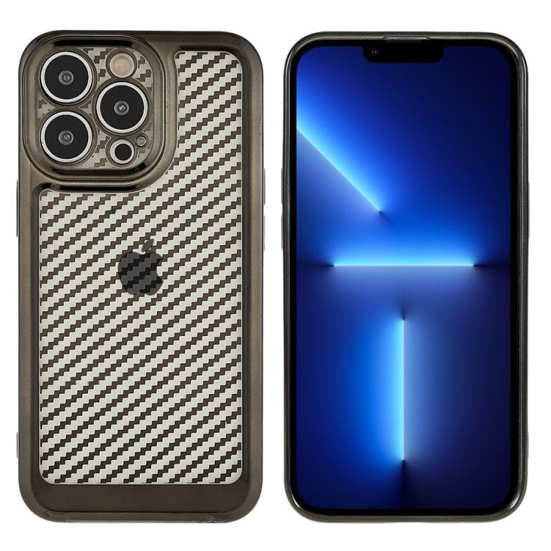 Kryt Na iPhone 14 Pro Stylové Uhlíkové Vlákno