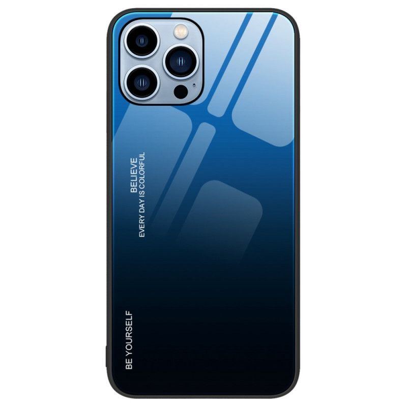 Kryt Na iPhone 14 Pro Tvrzené Sklo Buď Sám Sebou