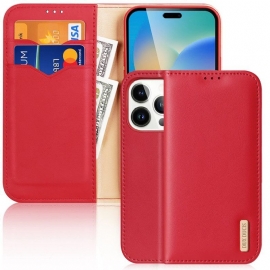 Kryty Na Mobil Na iPhone 14 Pro Flipové Pouzdro Řada Hivo Dux Ducis