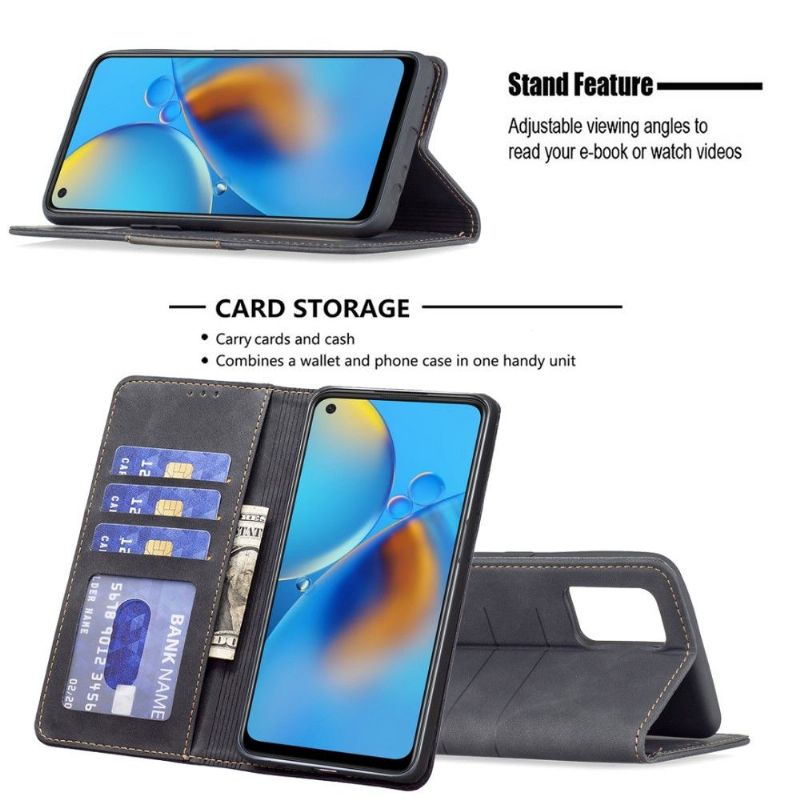 Flipové Pouzdro Na Oppo A74 4G Kožené Pouzdro Umělá Kůže Binfen Color Flip